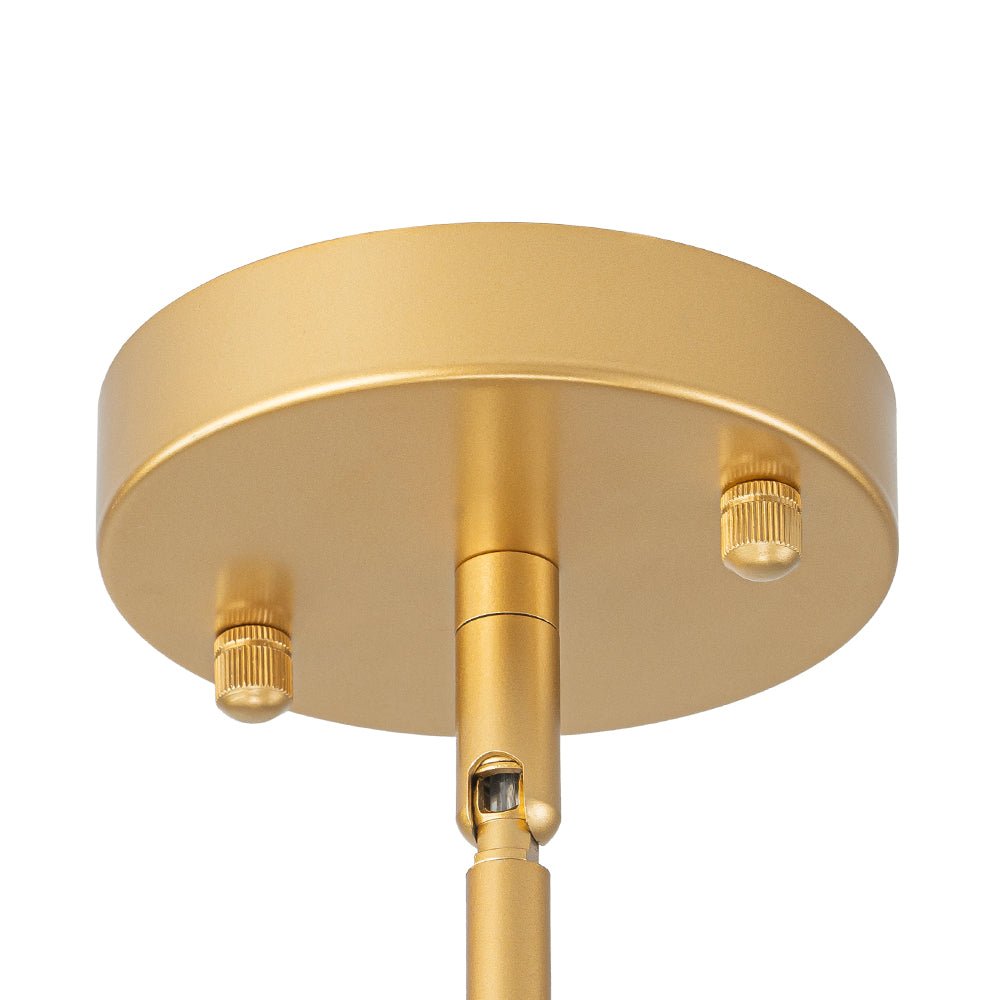 Alvuvyt Lampadario Semi Flush in Vetro Opale a Bolle a Strati