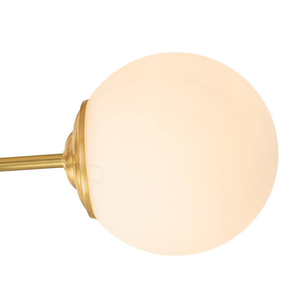 Blikari Moderno Ottone Opalino Vetro Semi Flush Mount