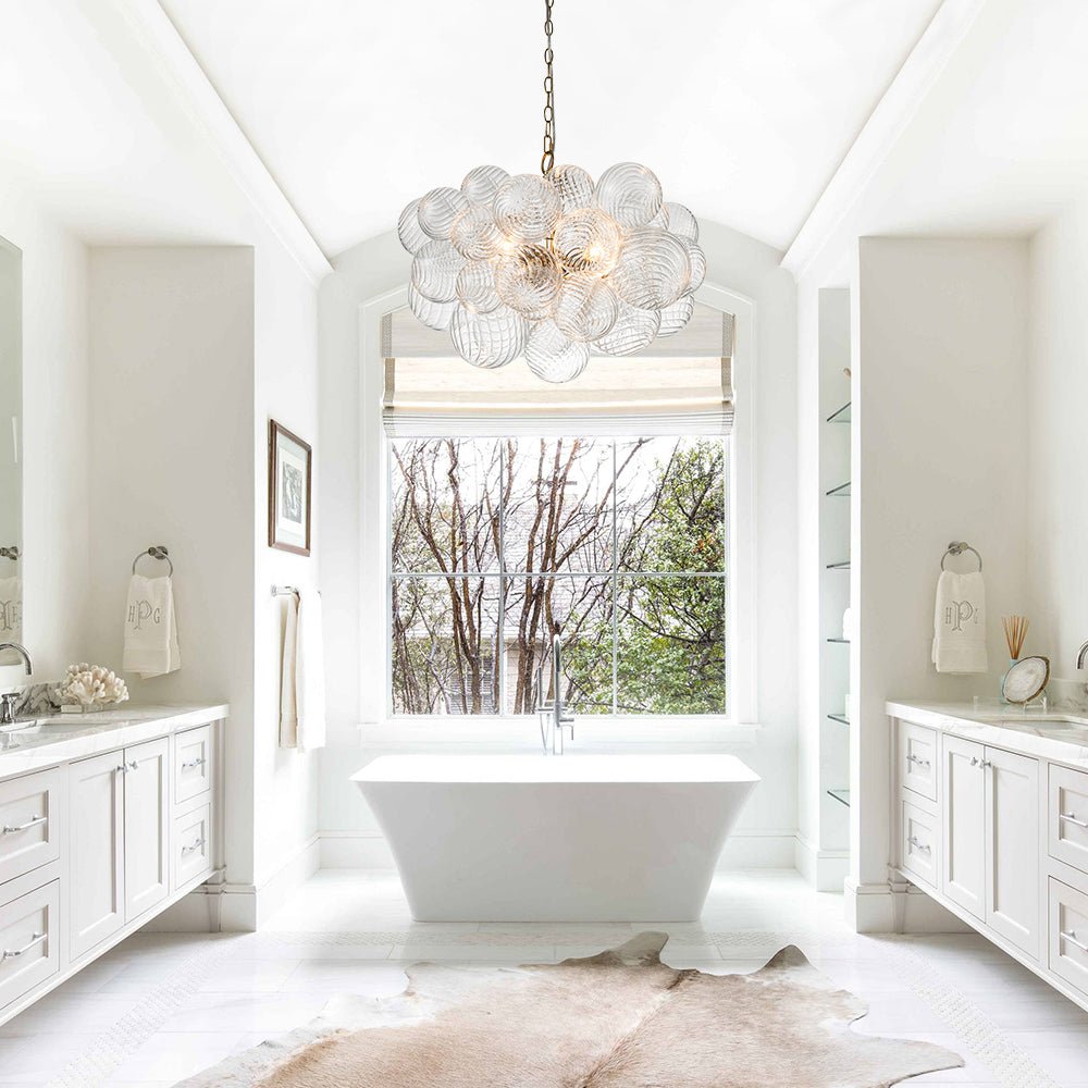 Lampadario Stellia Bubble Art in Ottone