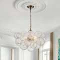 Lampadario Stellia Bubble Art in Ottone