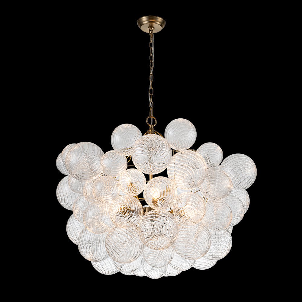 Lampadario Stellia Bubble Art in Ottone
