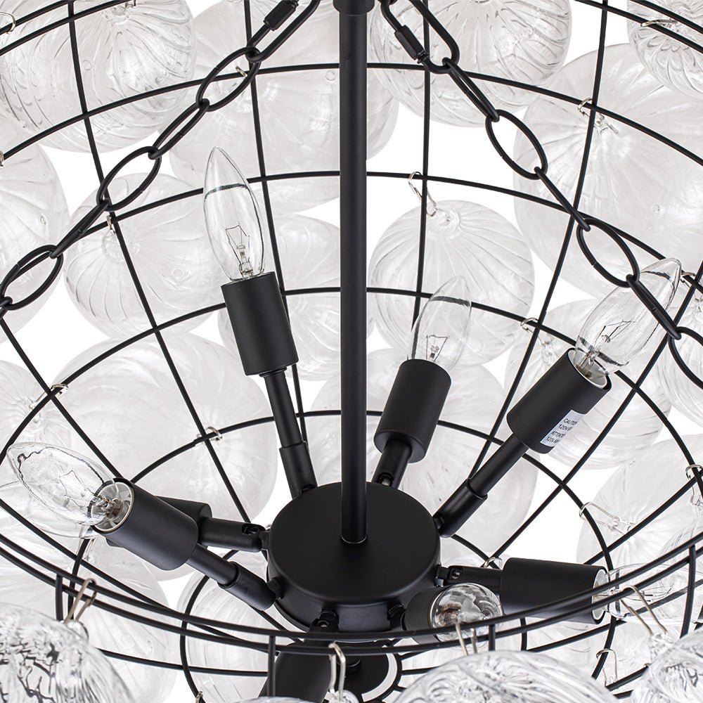Lampadario Stellia Bubble Art in Ottone