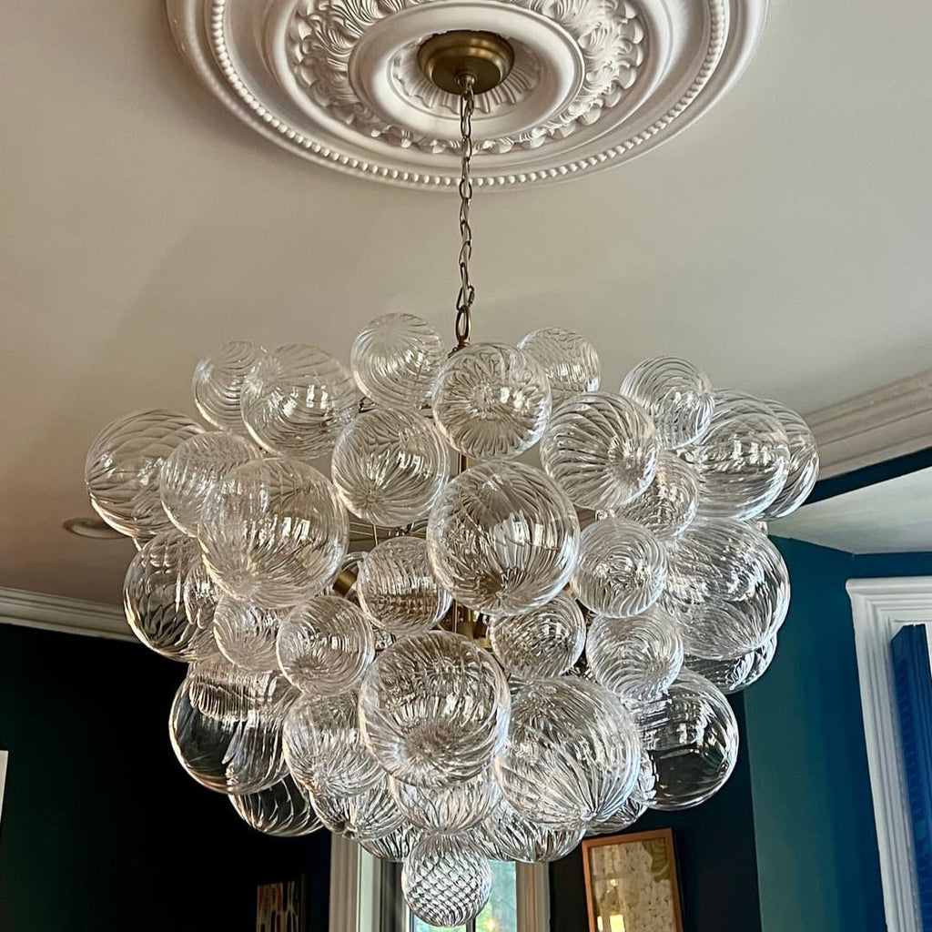 Lampadario Stellia Bubble Art in Ottone