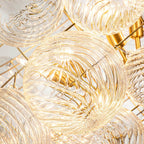 Lampadario Stellia Bubble Art in Ottone