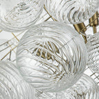 Lampadario Stellia Bubble Art in Ottone