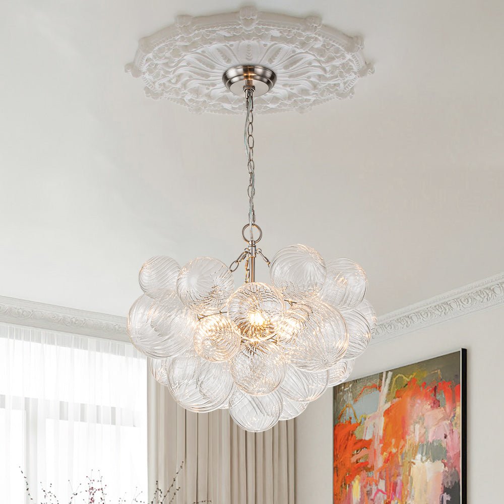 Lampadario Stellia Bubble Art in Ottone