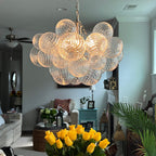 Lampadario Stellia Bubble Art in Ottone