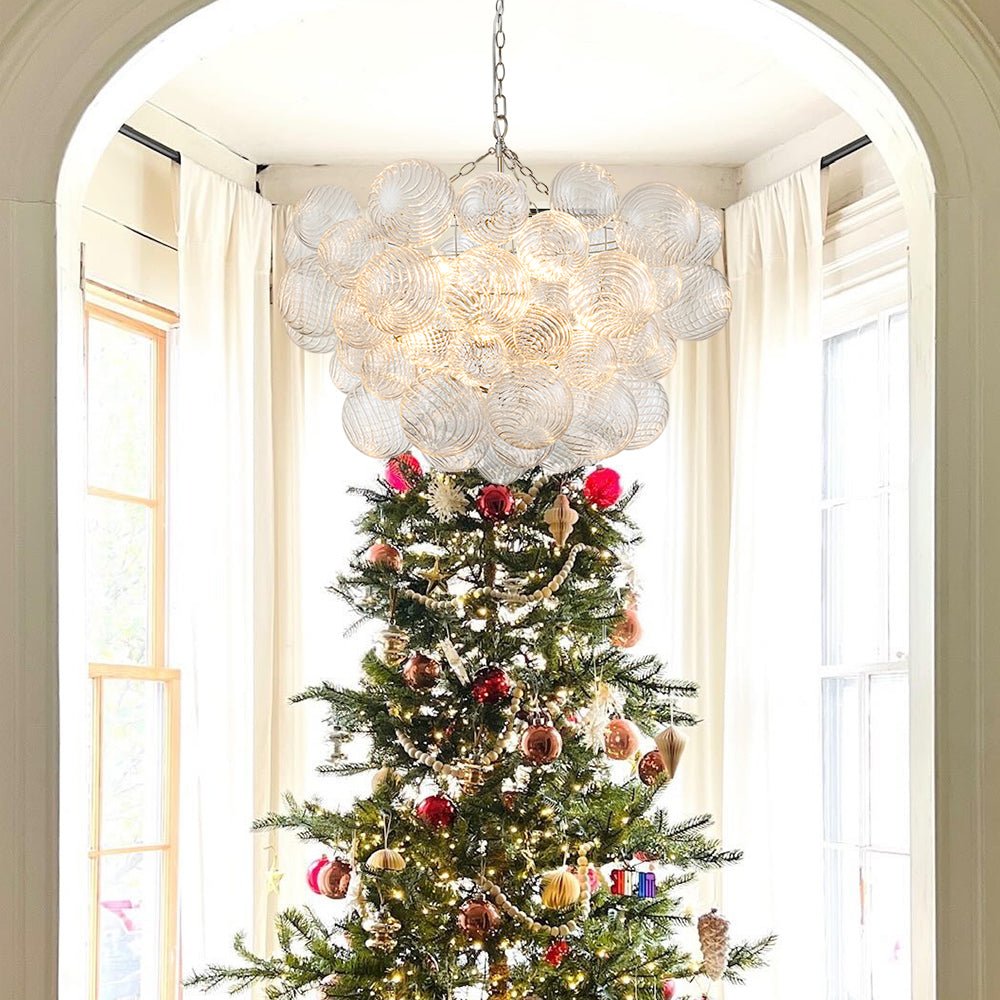 Lampadario Stellia Bubble Art in Ottone