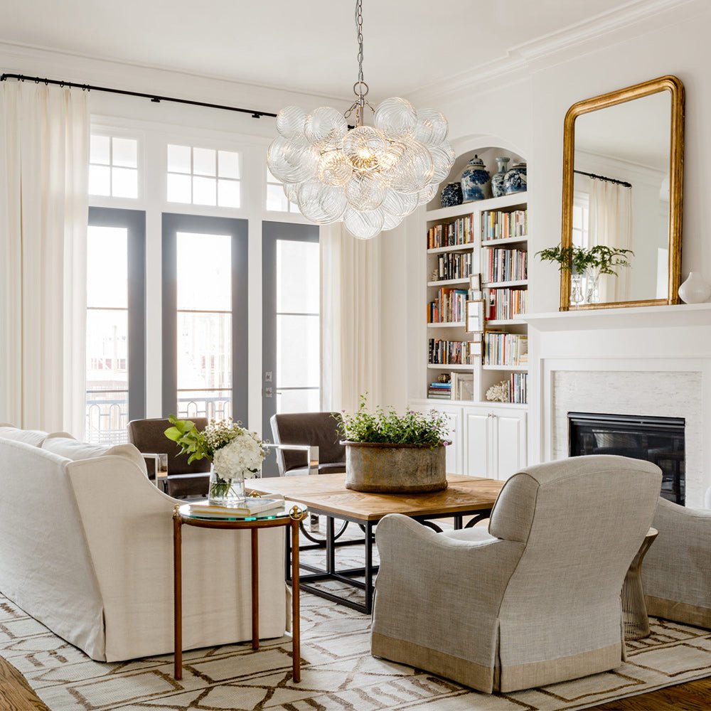 Lampadario Stellia Bubble Art in Ottone