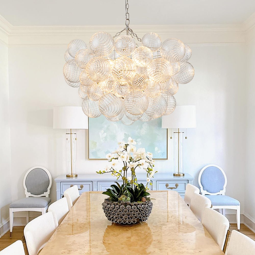 Lampadario Stellia Bubble Art in Ottone