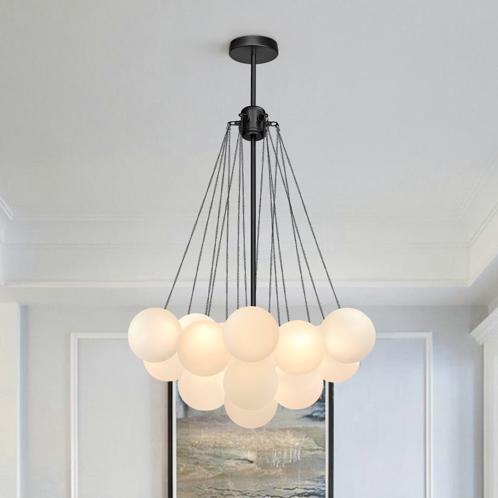 Lampadario Moderno in Vetro Hjemli