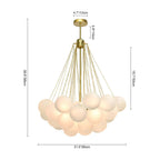 Lampadario Moderno in Vetro Hjemli