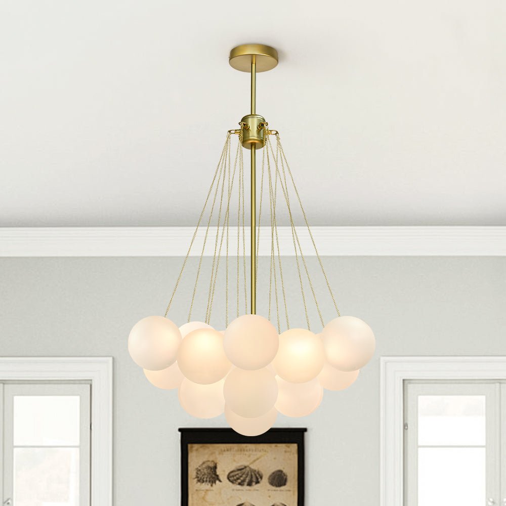 Lampadario Moderno in Vetro Hjemli