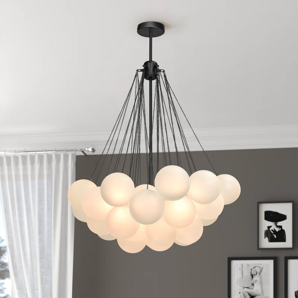 Lampadario Moderno in Vetro Hjemli
