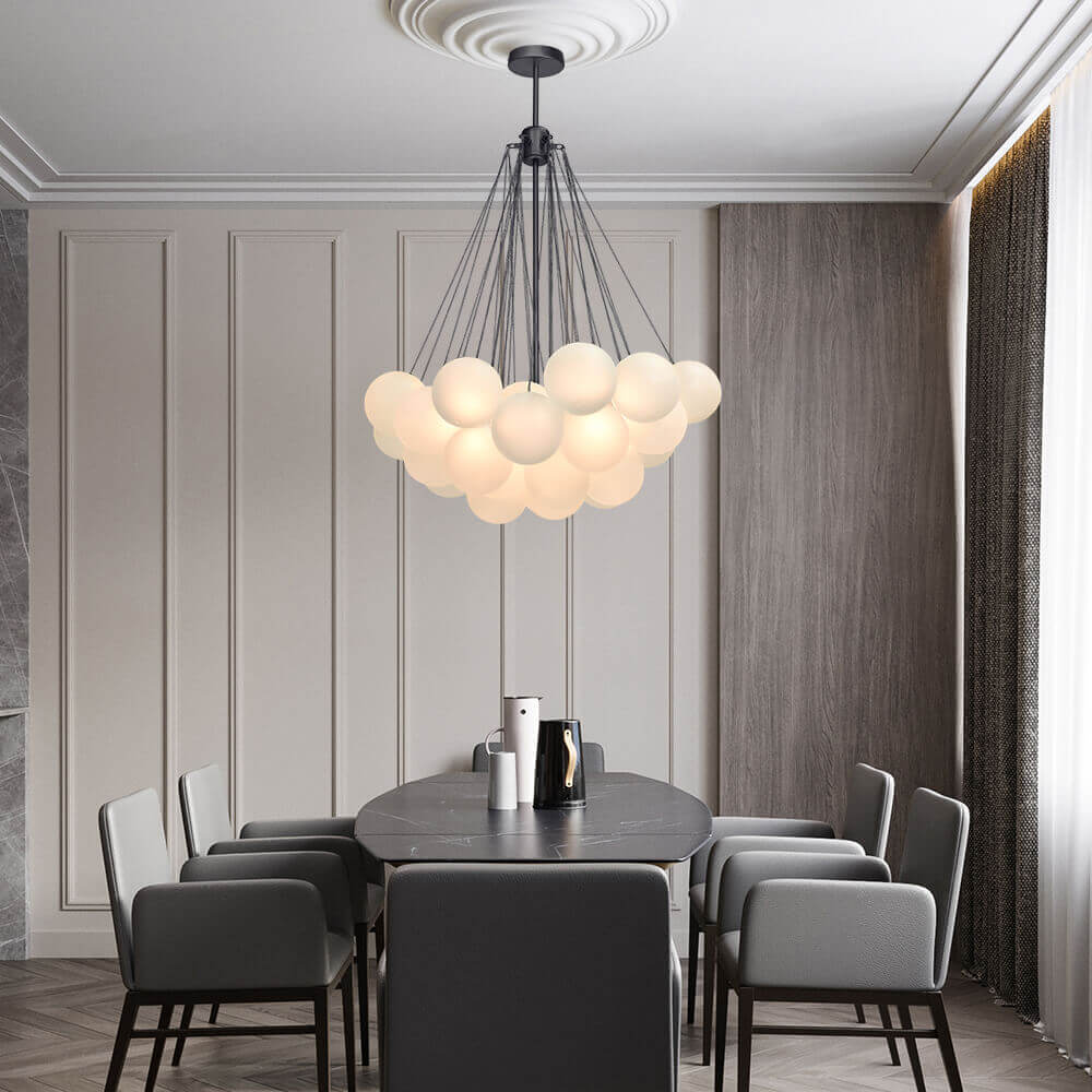 Lampadario Moderno in Vetro Hjemli