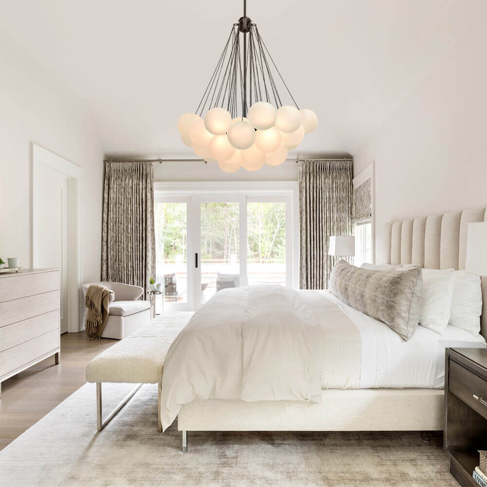 Lampadario Moderno in Vetro Hjemli