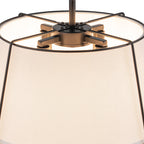 Vesina Lampada da Soffitto Semi Flush in Lino