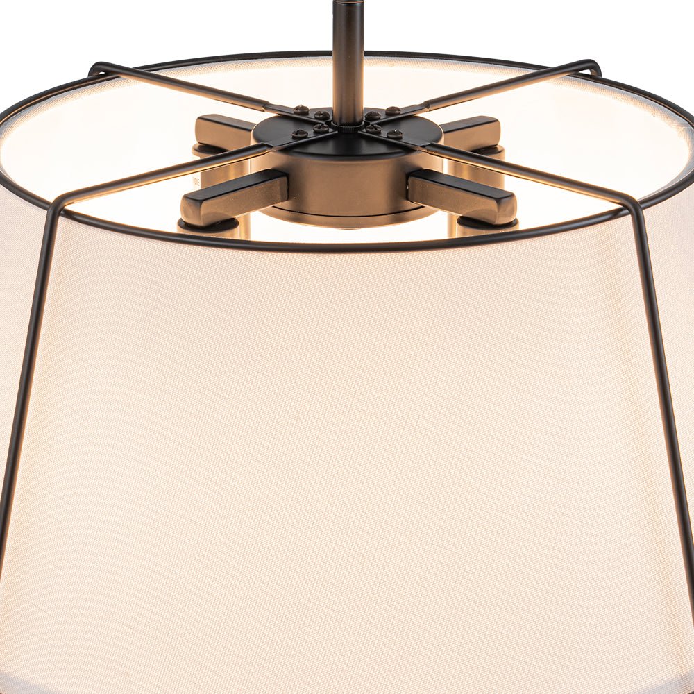 Vesina Lampada da Soffitto Semi Flush in Lino