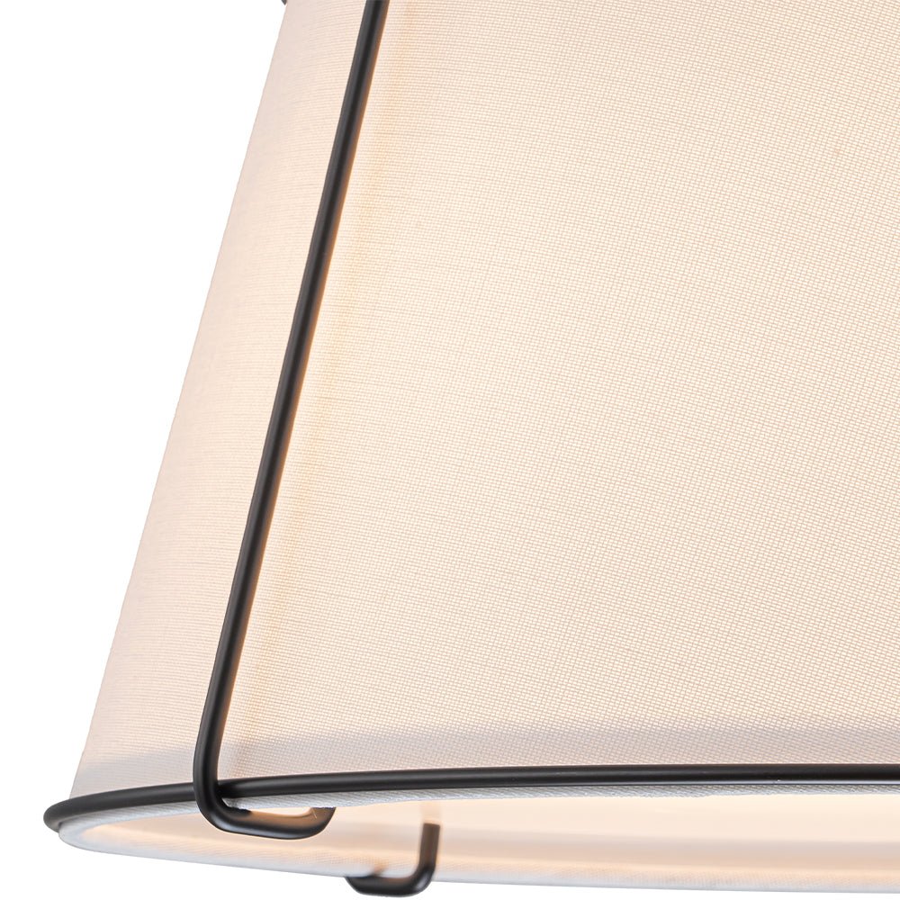 Vesina Lampada da Soffitto Semi Flush in Lino