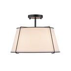 Vesina Lampada da Soffitto Semi Flush in Lino