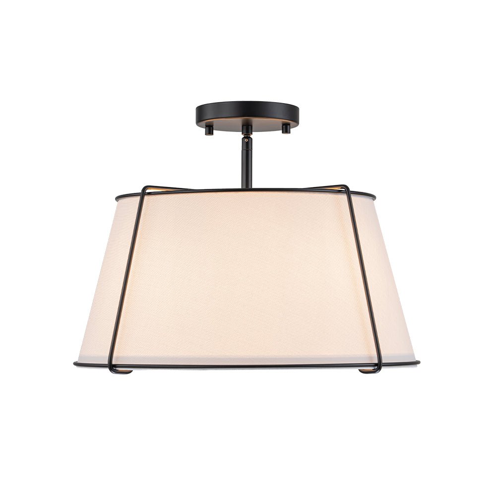 Vesina Lampada da Soffitto Semi Flush in Lino