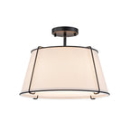 Vesina Lampada da Soffitto Semi Flush in Lino