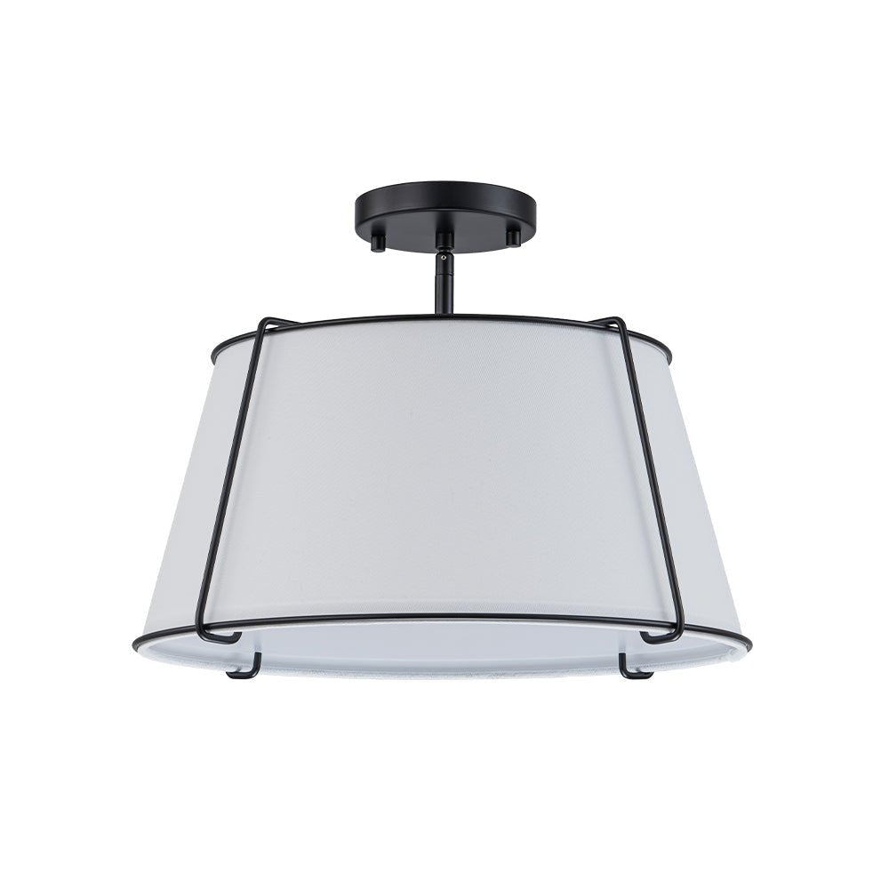 Vesina Lampada da Soffitto Semi Flush in Lino