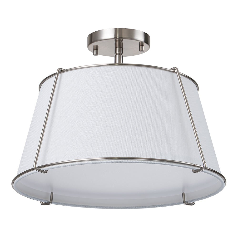 Vesina Lampada da Soffitto Semi Flush in Lino
