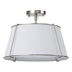Vesina Lampada da Soffitto Semi Flush in Lino