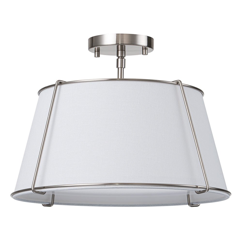 Vesina Lampada da Soffitto Semi Flush in Lino