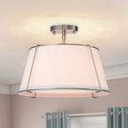 Vesina Lampada da Soffitto Semi Flush in Lino