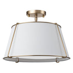 Vesina Lampada da Soffitto Semi Flush in Lino