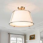 Vesina Lampada da Soffitto Semi Flush in Lino