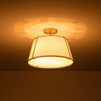 Vesina Lampada da Soffitto Semi Flush in Lino