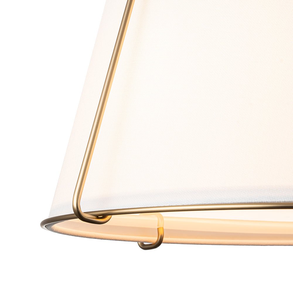 Vesina Lampada da Soffitto Semi Flush in Lino