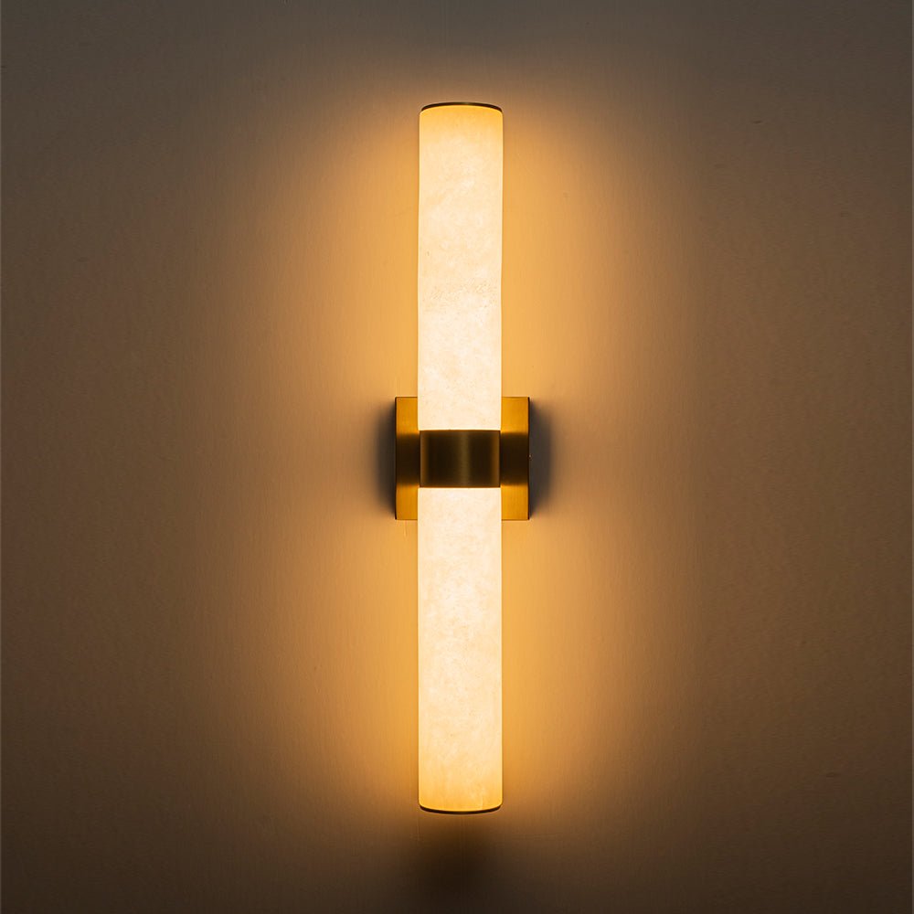 Glitre LED Lineare Applique da Bagno in Alabastro