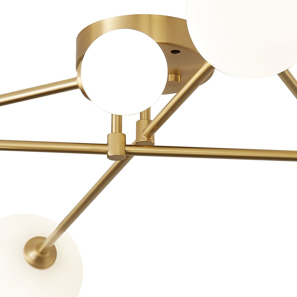 Luce da soffitto semi incassata in vetro lineare Lysvit