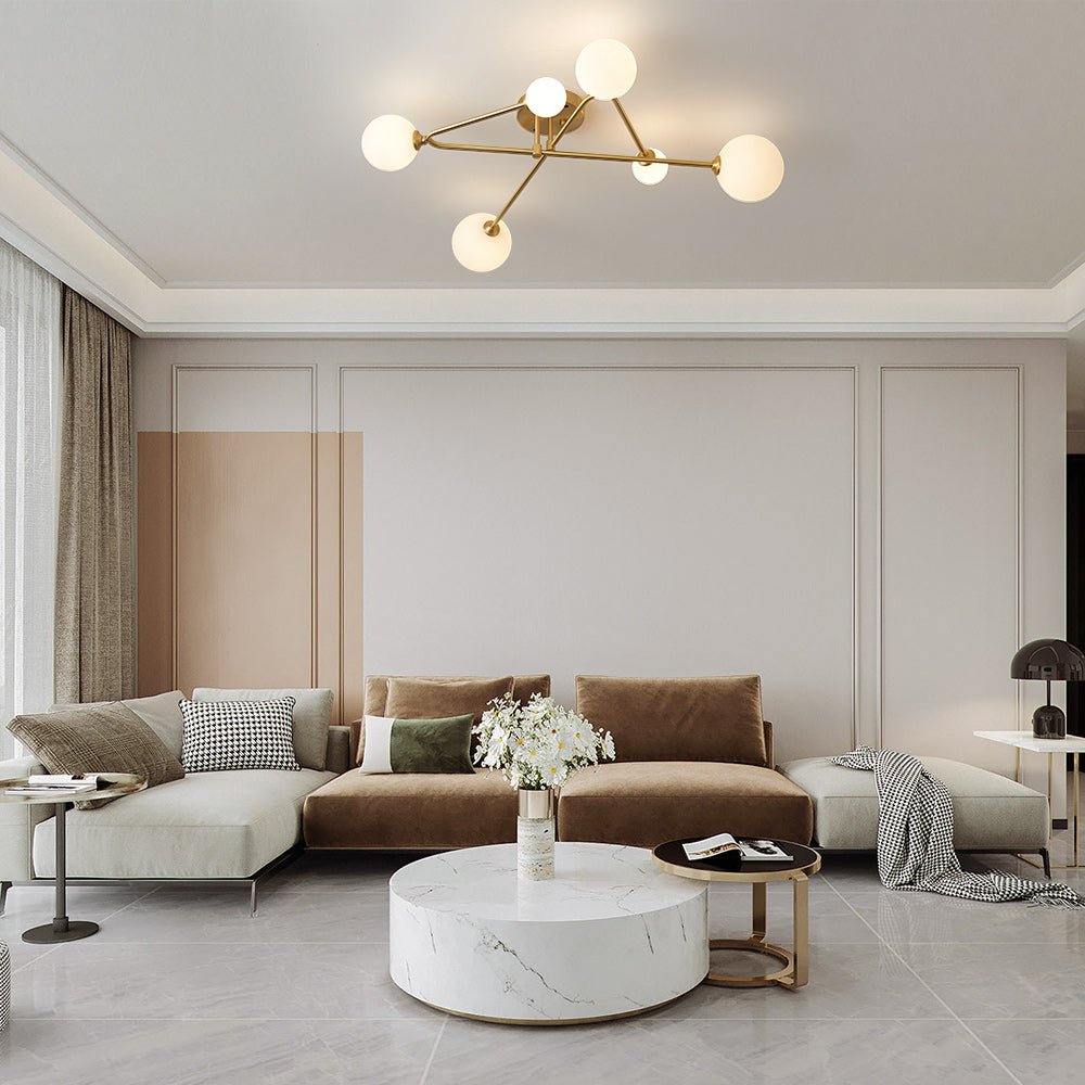 Luce da soffitto semi incassata in vetro lineare Lysvit