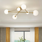 Luce da soffitto semi incassata in vetro lineare Lysvit