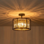 Qvistari Lampada da Soffitto Cristallo Minimalista Semi Flush
