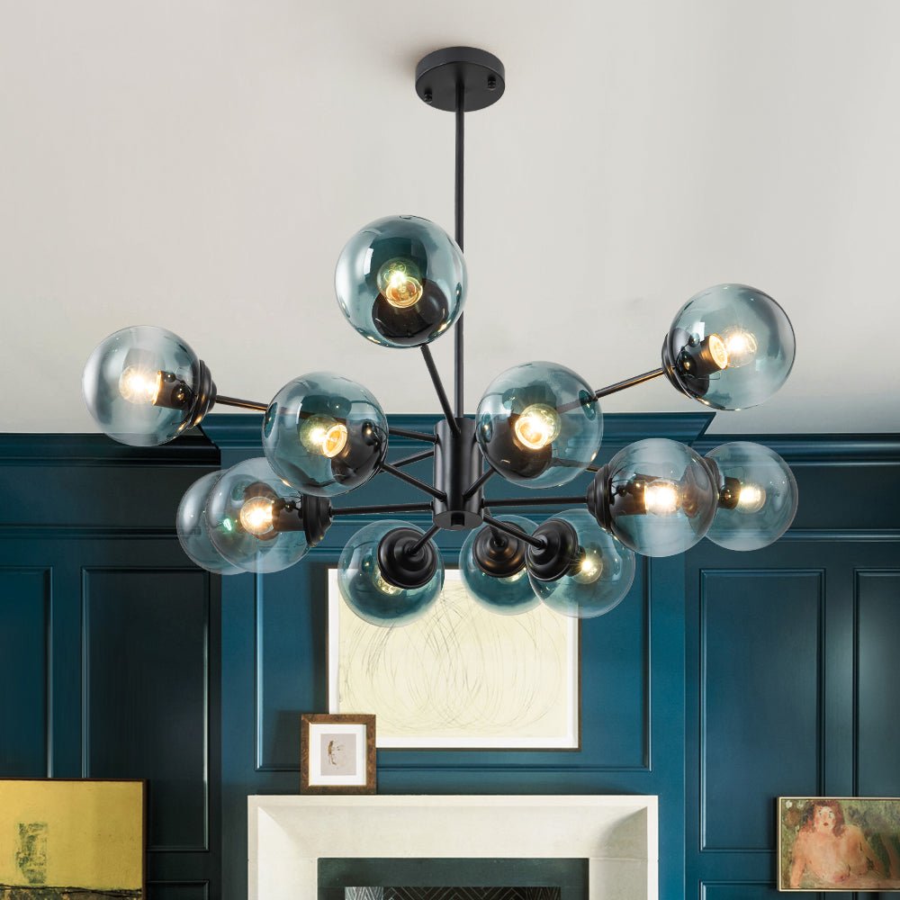 Lampadario in Vetro Sputnik a Livelli Plotur