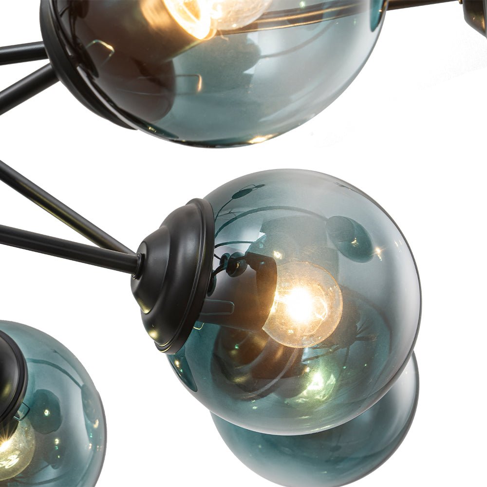 Lampadario in Vetro Sputnik a Livelli Plotur