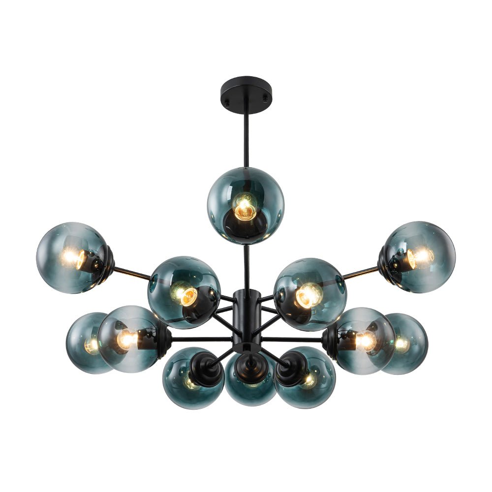 Lampadario in Vetro Sputnik a Livelli Plotur