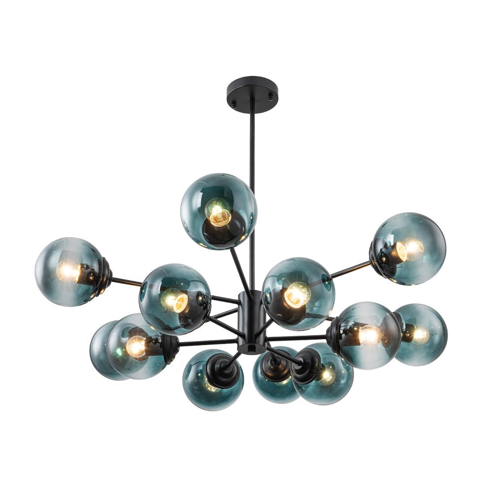 Lampadario in Vetro Sputnik a Livelli Plotur