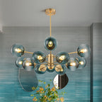 Lampadario in Vetro Sputnik a Livelli Plotur