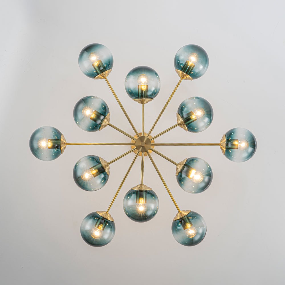 Lampadario in Vetro Sputnik a Livelli Plotur