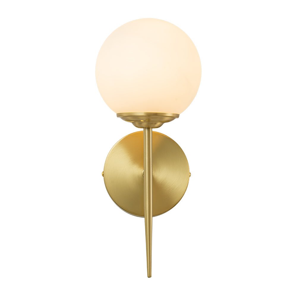 Applique da Parete in Ottone e Vetro Minimalista di Mezzogiorno Aether