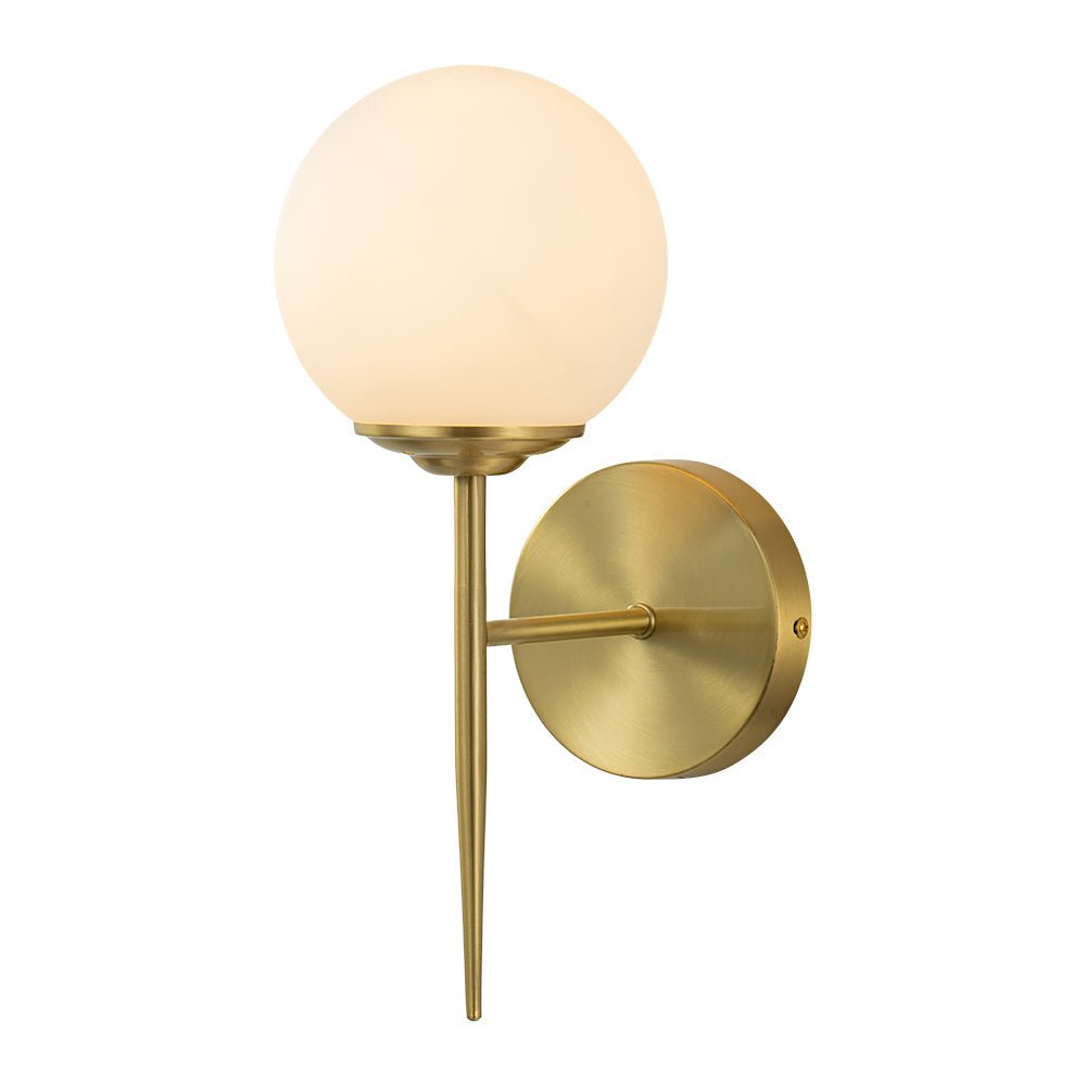 Applique da Parete in Ottone e Vetro Minimalista di Mezzogiorno Aether