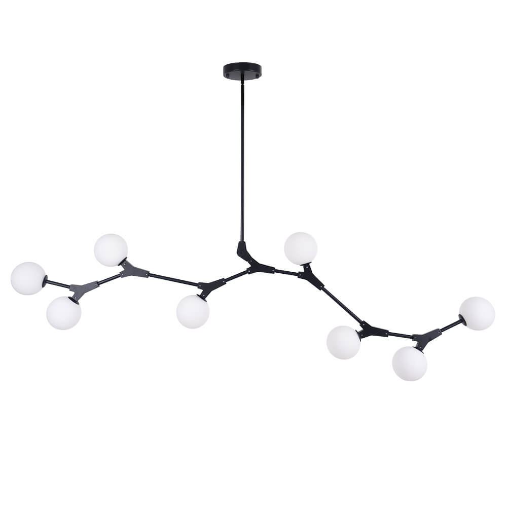 Lampadario Nivero in Vetro a Bolle Lineare