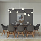 Lampadario Nivero in Vetro a Bolle Lineare
